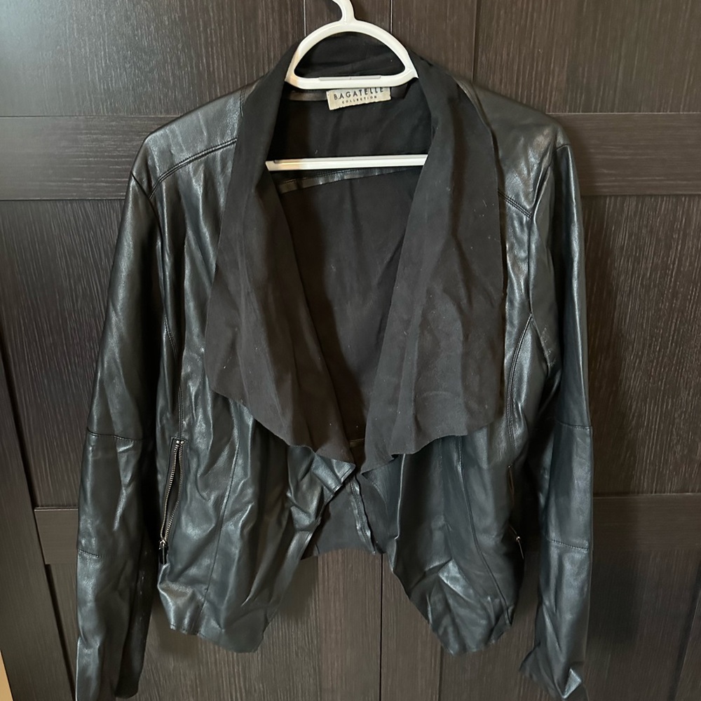 Bagatelle Black Leather Jacket for Versatile Style